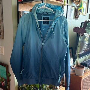 Pull&Bear Teal Hooded Jacket